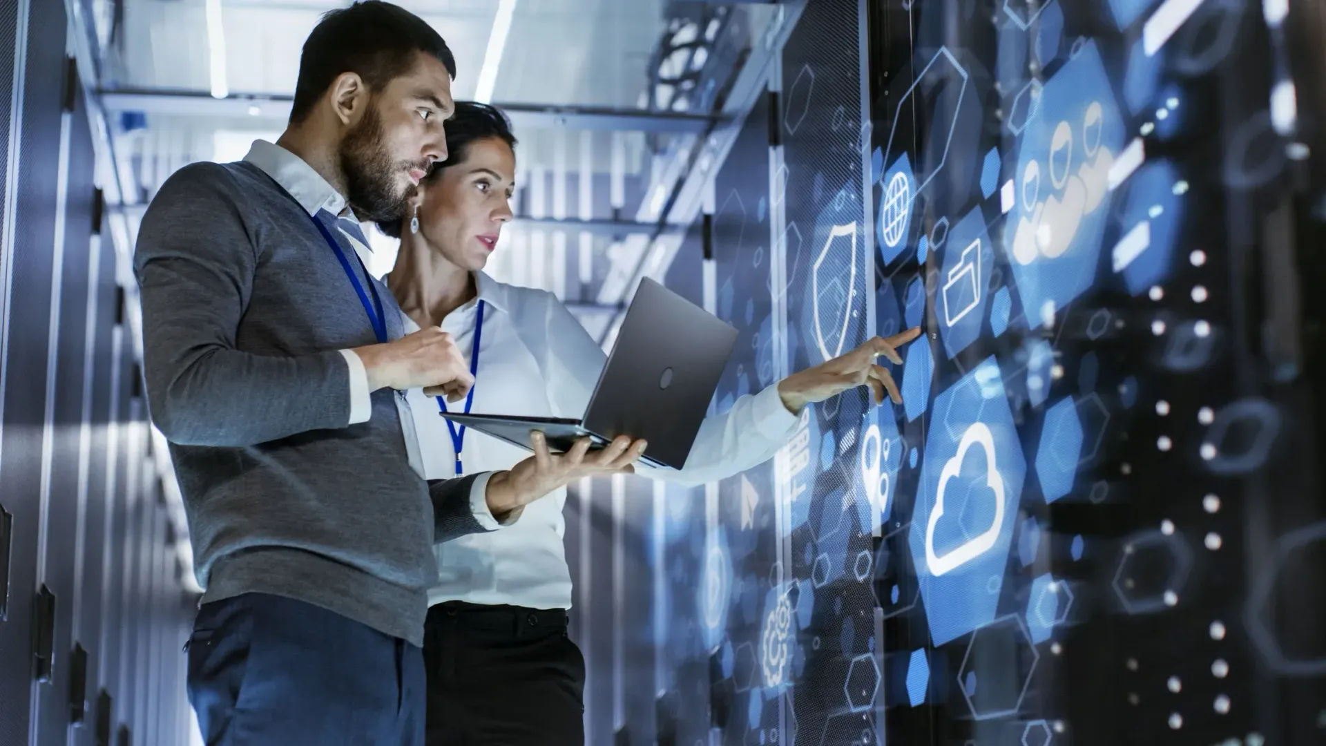 An engineer assessing a client server environment